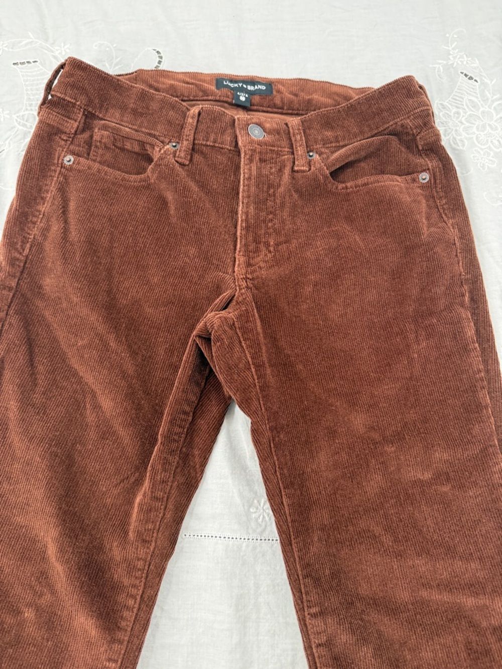 Lucky Brand Pants Wm 4 27 Brown Corduroy Sweet Mid Rise Bootcut - Picture 4 of 15